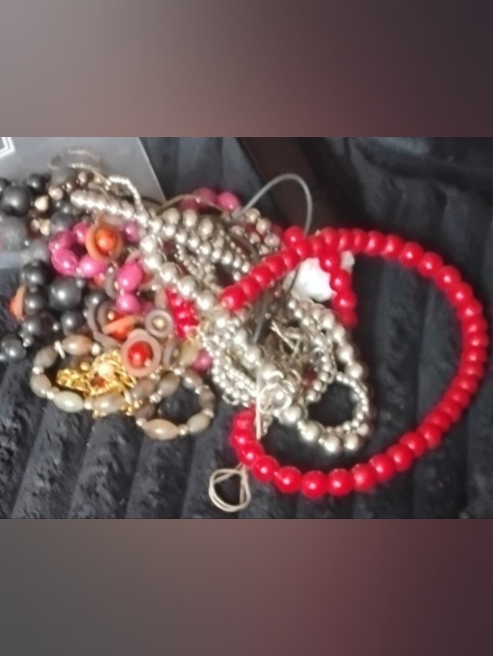 Chunky 10 Or More Beaded Necklaces All In Great Condition